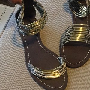 Brand new Tory Burch leather sandals